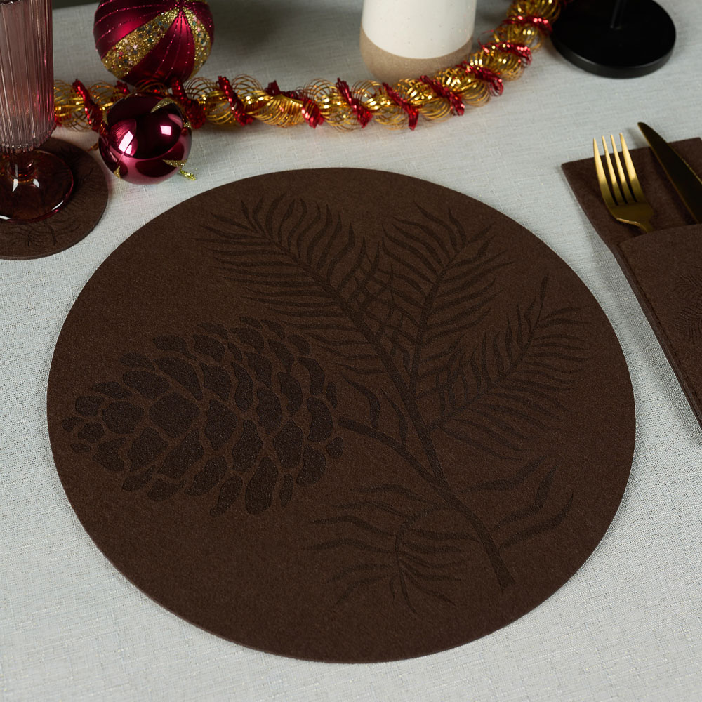 PROVANCE Фелиз Салфетки сервировочные, 2 шт в комплекте, 33см, 100% полиэстер, натуральный, арт.№ 492-216