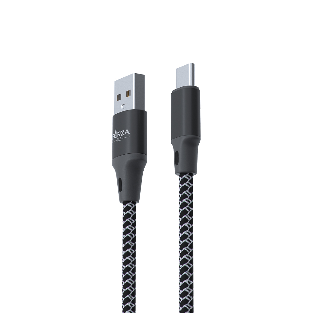 Кабель для зарядки USB(A)-Type C FORZA Футбол, 1м, 2А, 2 цвета, пакет, арт.№ 470-074