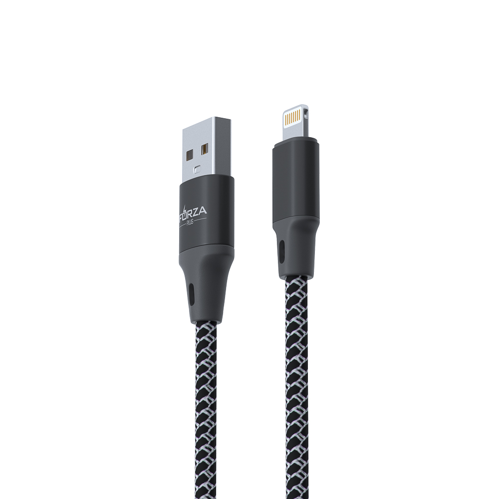 Кабель для зарядки USB(A)-iP FORZA Футбол, 1м, 2А, 2 цвета, пакет, арт.№ 470-075