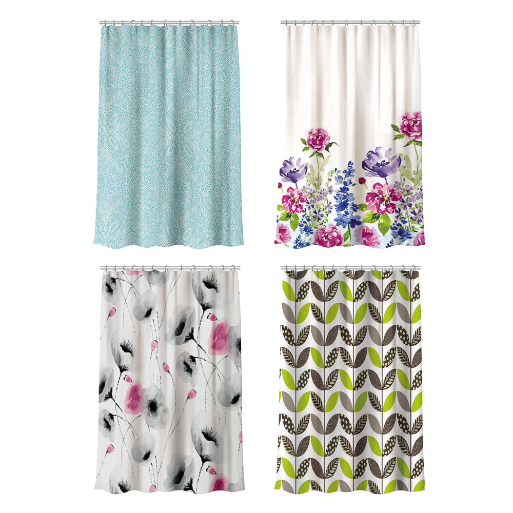 VETTA Шторка для ванной, ПЕВА, 180x180см, "Цветущий сад", 4 дизайна, арт.№ 461-525