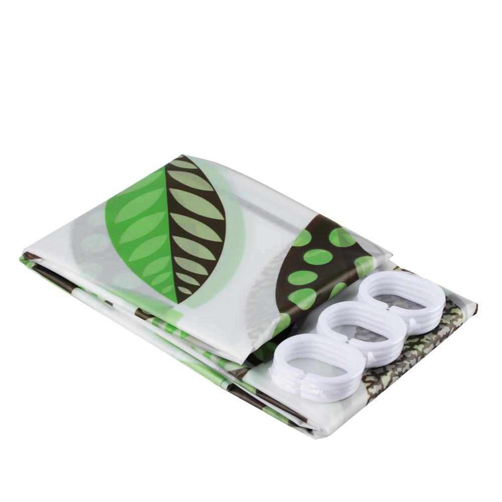 VETTA Шторка для ванной, ПЕВА, 180x180см, "Цветущий сад", 4 дизайна, арт.№ 461-525