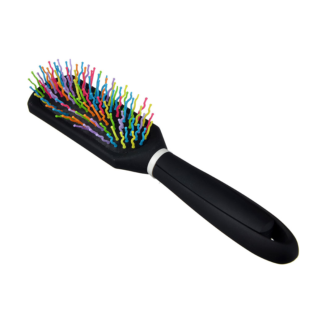 ЮНИLOOK Расческа массажная Радуга с цветными зубчиками, 23,5х4,5см, #21, арт.№ 356-590