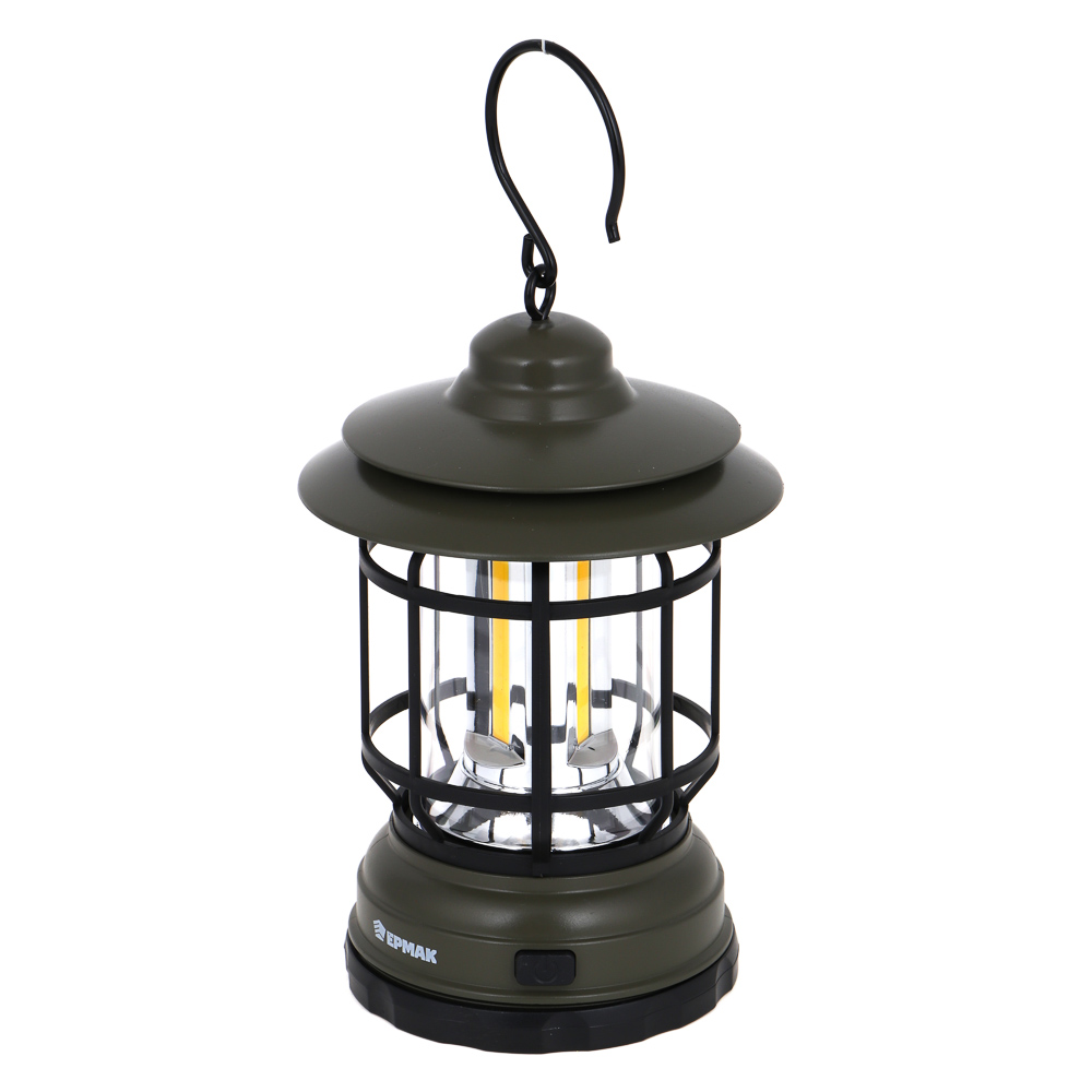 Светильник для кемпинга тм ЕРМАК, COB, 2 режима, 3хАА, 120х180х120 мм, арт.№ 222-008