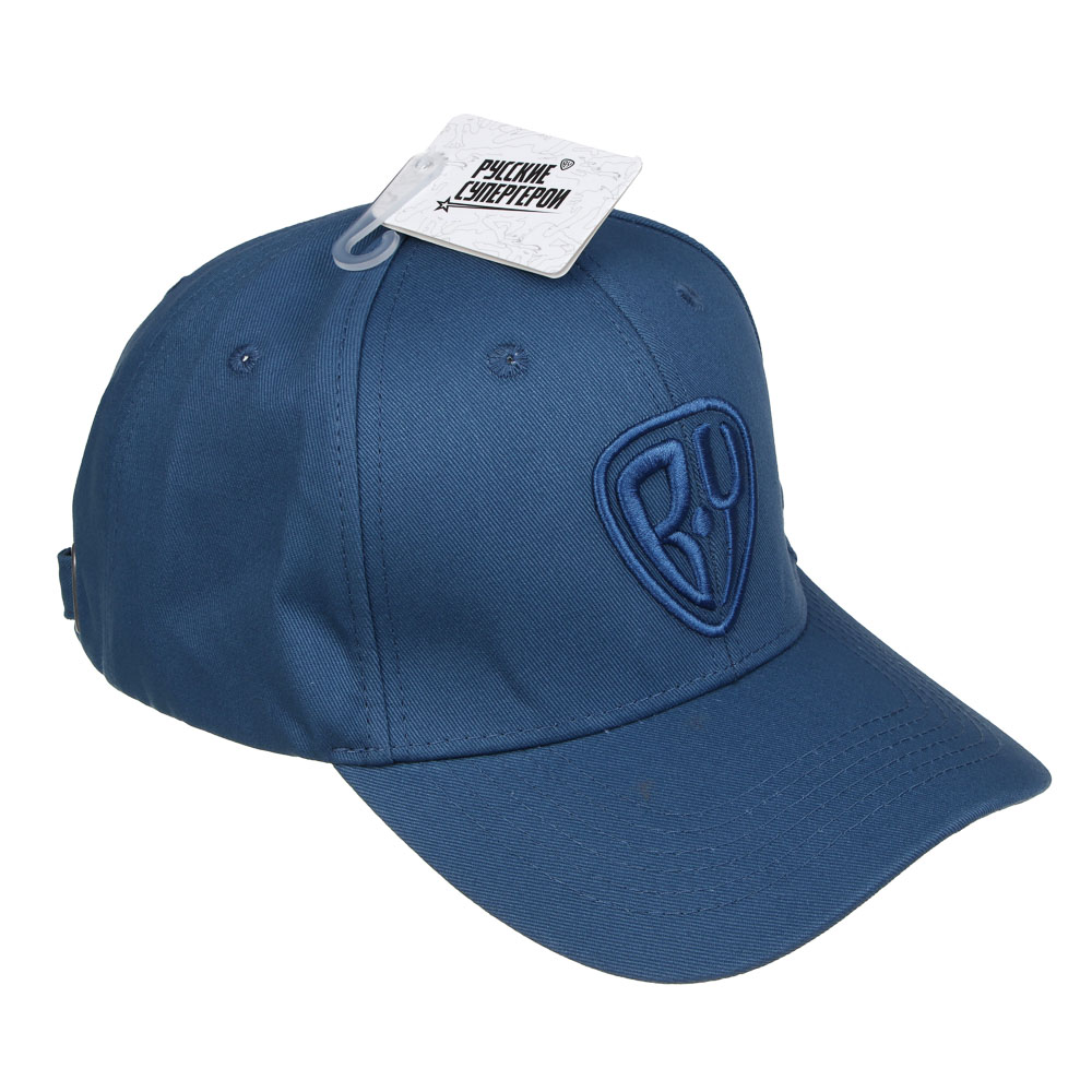 BY Русские Супергерои Кепка взрослая с вышивкой 3Д р.58, 70% хлопок, 30% полиэстер, цвет синий, арт.№ 314-899