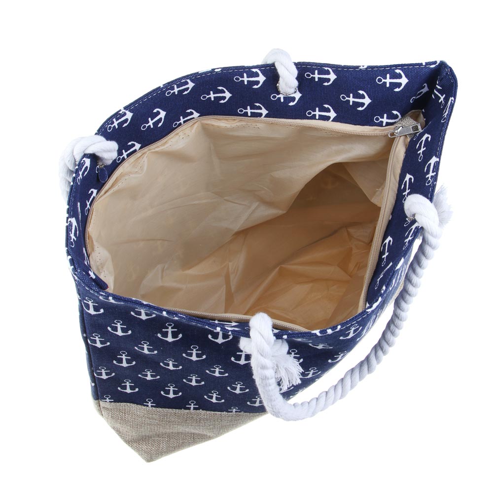 ЮL Сумка пляжная 52х35х12 см, 100% полиэстер, 3 цвета, арт.№ 337-049