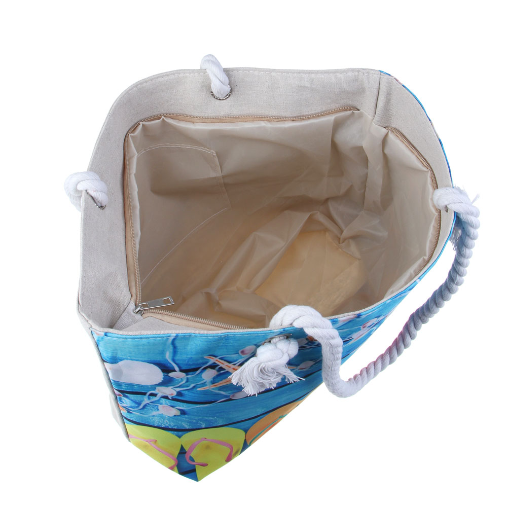 ЮL Сумка пляжная 50x35x15 см, 100% полиэстер, 3 дизайна, арт.№ 337-050