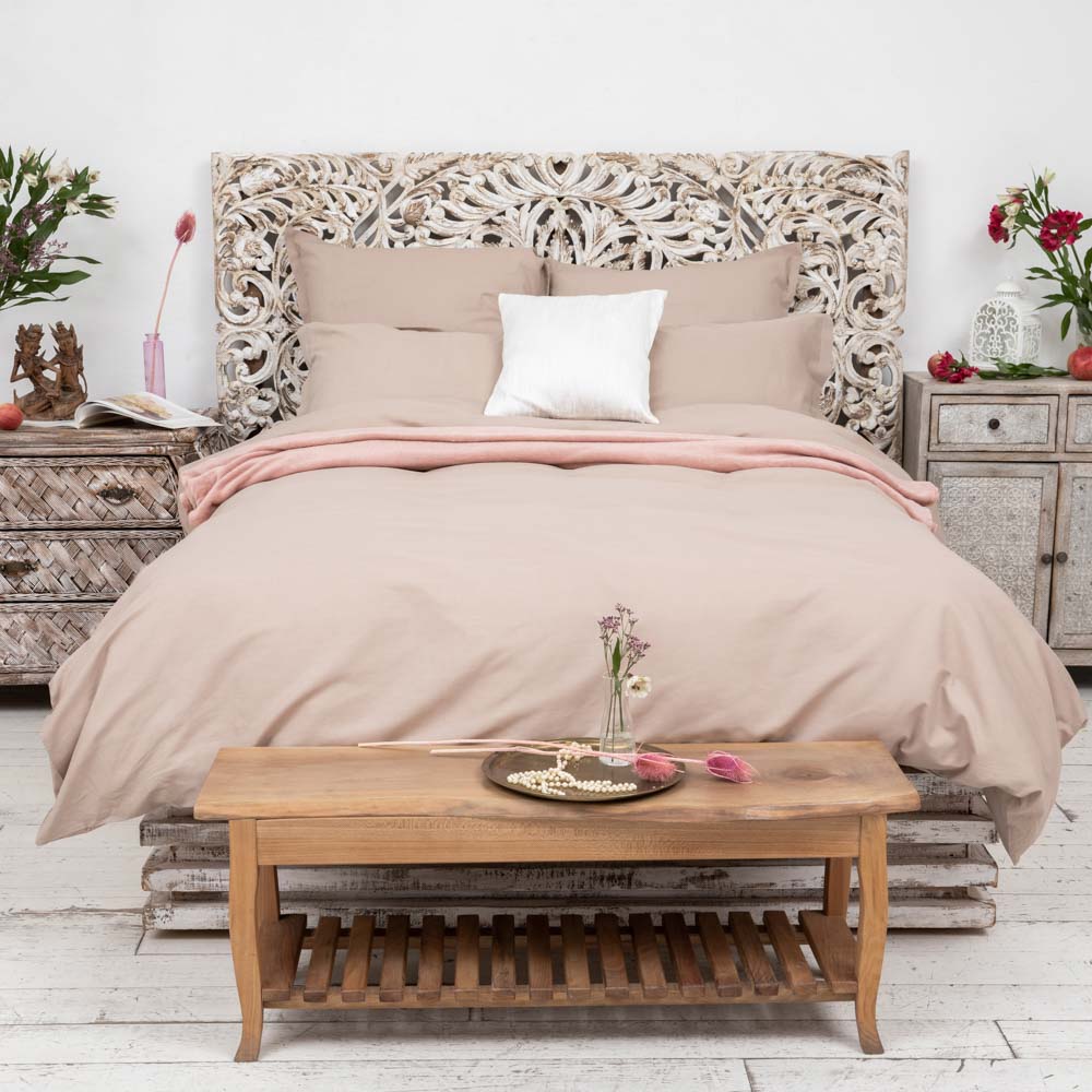 PROVANCE Роузмист Простыня 2сп, 180х220см, смесовый хлопок, 3 цвета, арт.№ 432-067