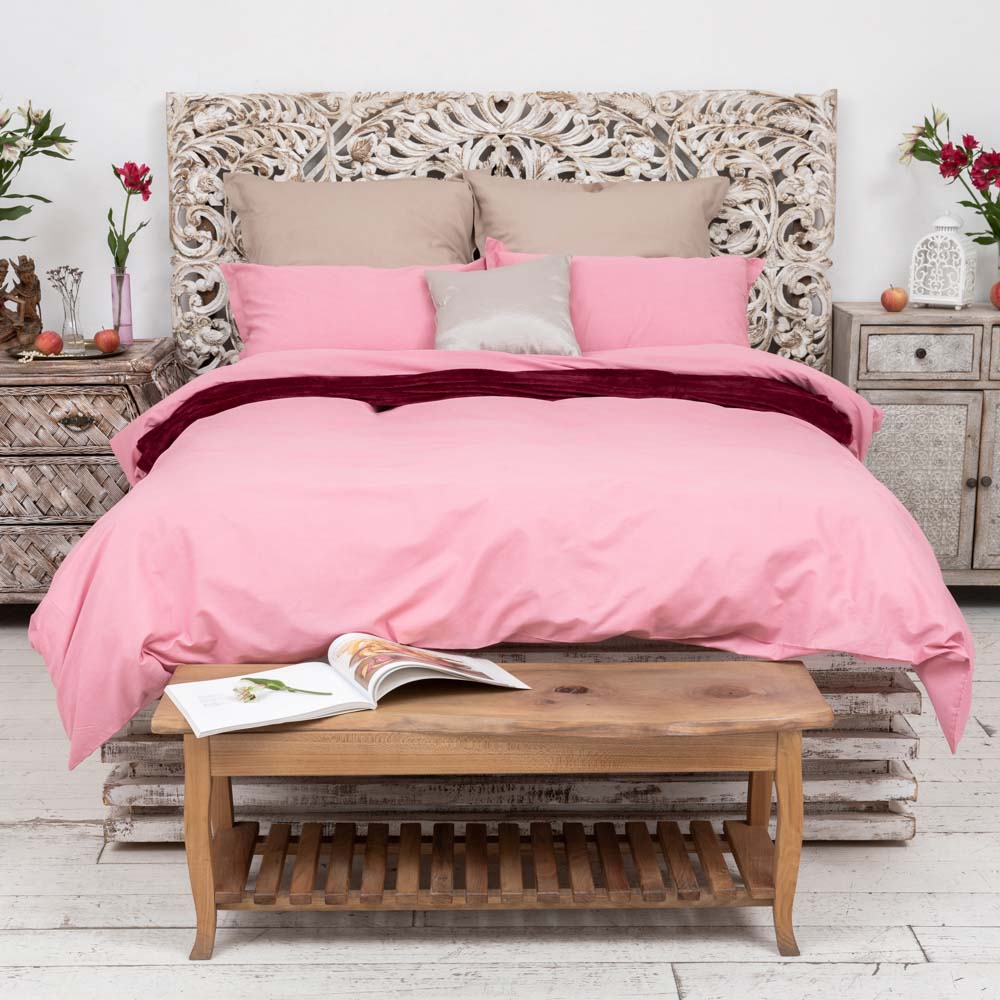 PROVANCE Роузмист Простыня 2сп, 180х220см, смесовый хлопок, 3 цвета, арт.№ 432-067