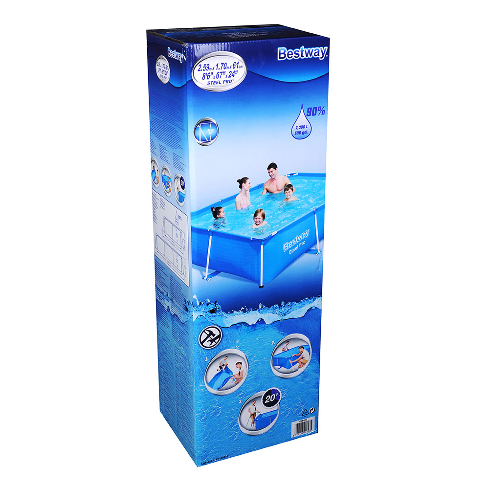 BESTWAY Прямоугольный бассейн, 259х170х61см, 2300л, 56403, арт.№ 107-030