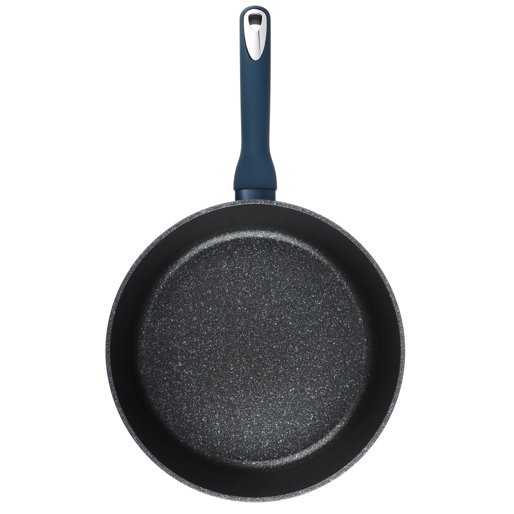 SATOSHI Ривьера Сковорода литая глубокая d28см, антипригарное покрытие мрамор, индукция, арт.№ 846-728