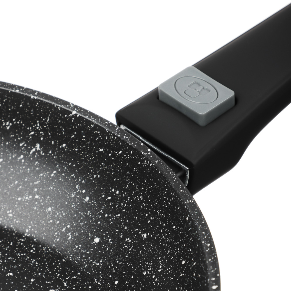 SATOSHI Оникс Сковорода литая d24см, антипригарное покрытие "мрамор", съемная ручка, индукция, арт.№ 846-729