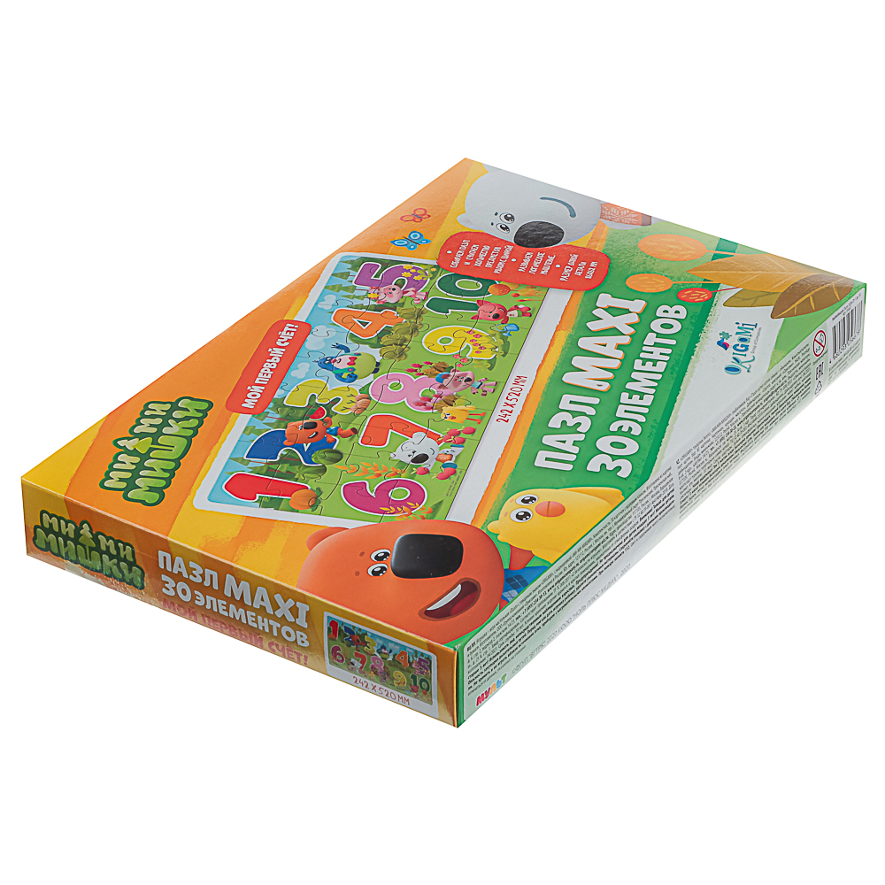МиМиМишки Пазл 30 элементов, от 1 до 10, 28,5x3,5x18,5 см, арт.№ 285-259