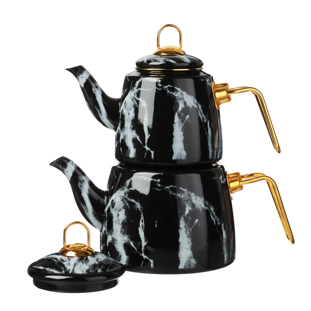 VETTA Чайник двухъярусный эмалированный, 1,5л; 2,1л, арт.№ 894-555