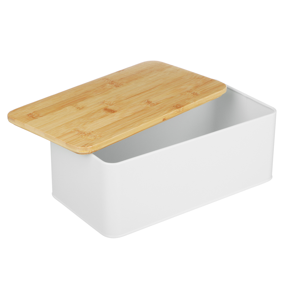 SATOSHI Хлебница с бамбуковой крышкой 33x17,5x13,5см, жесть, арт.№ 828-340