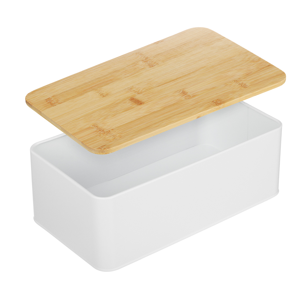 SATOSHI Хлебница с бамбуковой крышкой 33x17,5x13,5см, жесть, арт.№ 828-340