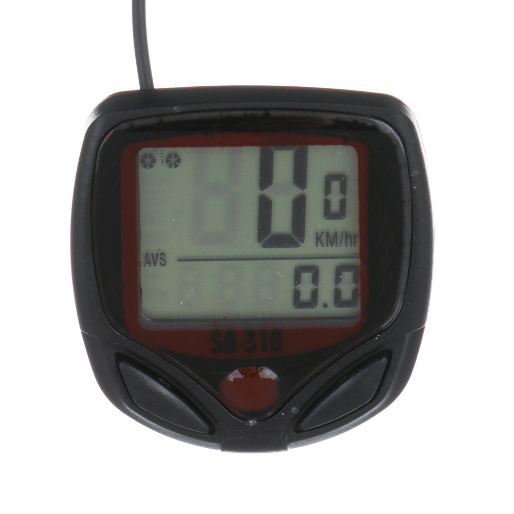 Велокомпьютер проводной, тм BY SPORT, 15 функций, 1хLR44, пластик, металл, арт.№ 195-038