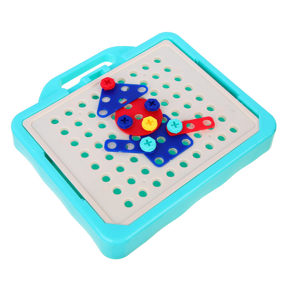 BY Развивающий конструктор-мозаика инструментами "Русские супергерои", PP, 19,4х3,2х19,4см, арт.№ 891-340