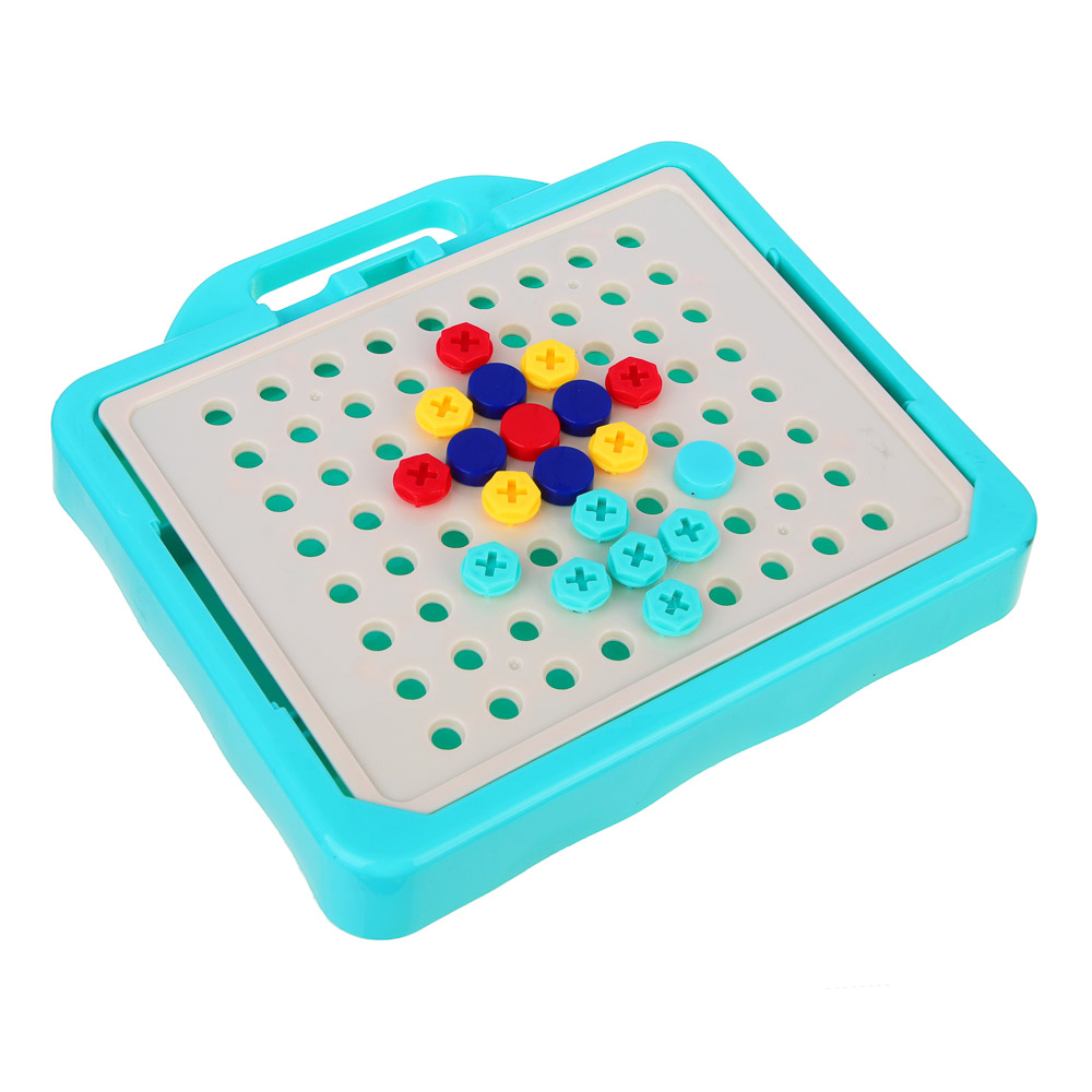 BY Развивающий конструктор-мозаика инструментами "Русские супергерои", PP, 19,4х3,2х19,4см, арт.№ 891-340