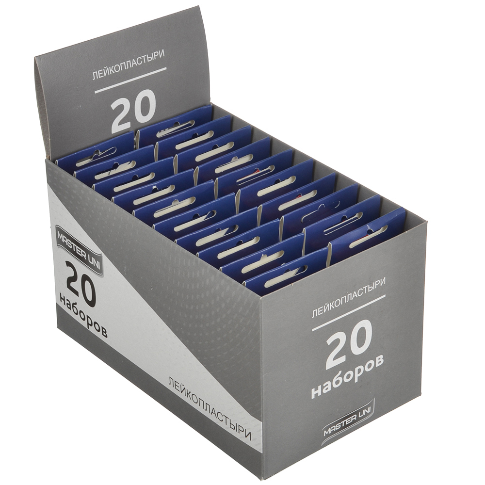 Лейкопластырь MASTER UNI "Прозрачный" бактериц,на полимер.осн, 20шт, арт.№ 360-131