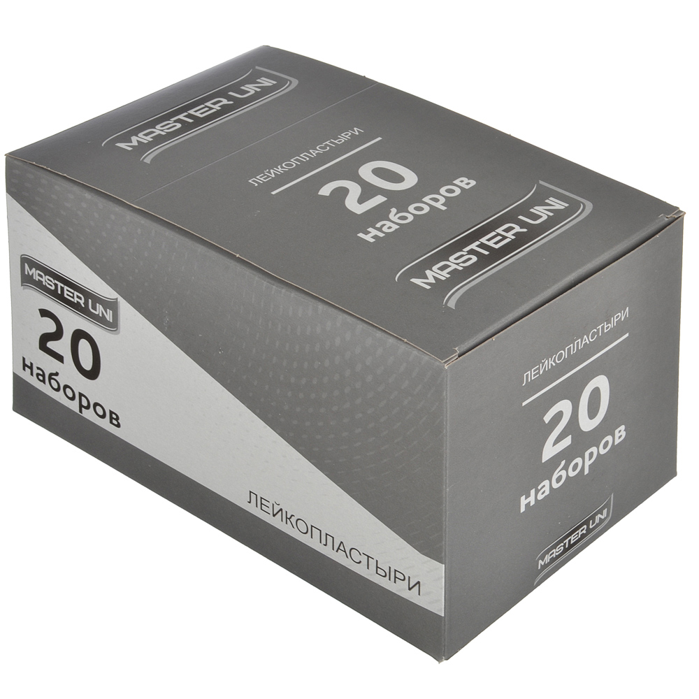 Лейкопластырь MASTER UNI "Прозрачный" бактериц,на полимер.осн, 20шт, арт.№ 360-131