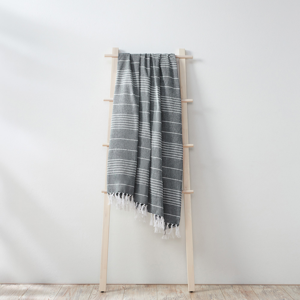 PROVANCE Нэви Плед хлопок 140х200см, синий, арт.№ 486-193