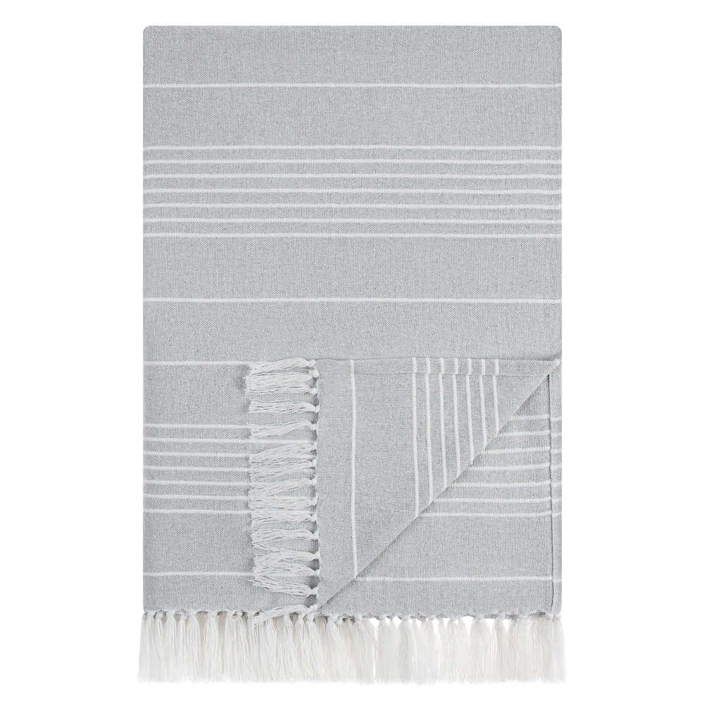 PROVANCE Нэви Плед хлопок 140х200см, серый, арт.№ 486-194