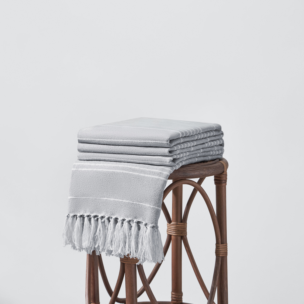 PROVANCE Нэви Плед хлопок 140х200см, серый, арт.№ 486-194