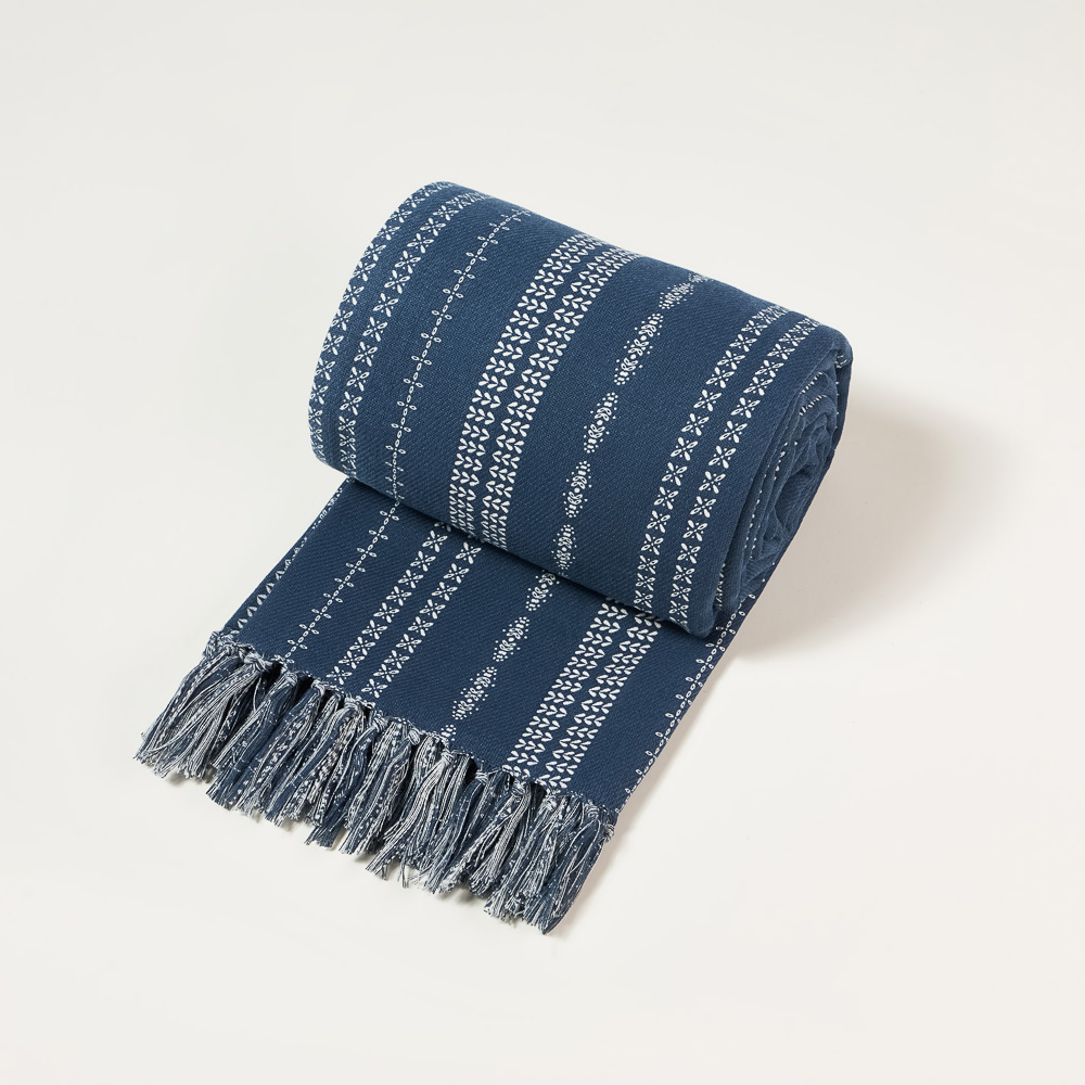 PROVANCE Нэви Покрывало хлопок, 200х220см, 2 дизайна, арт.№ 486-195