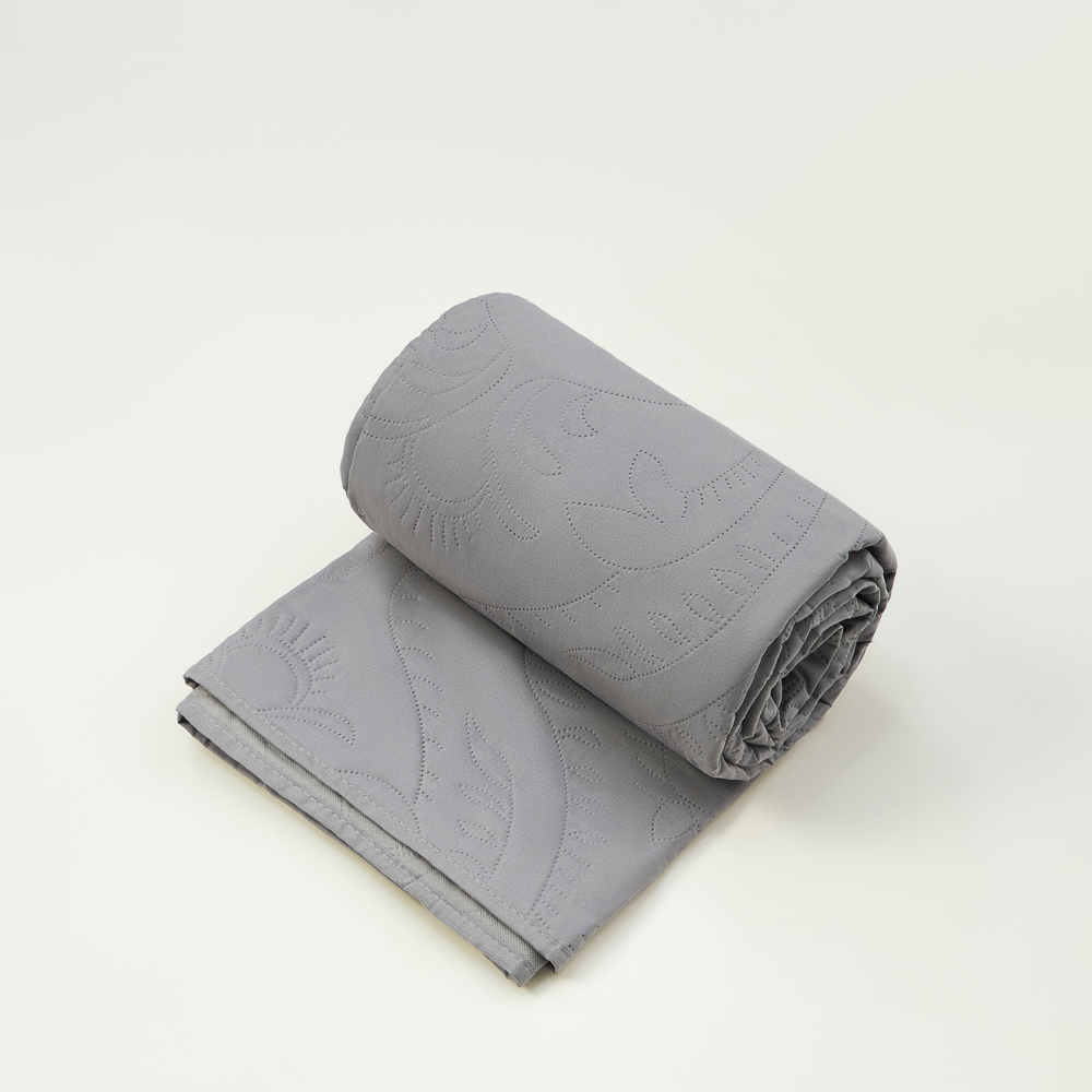 PROVANCE Фрэя Покрывало стеганое 180х200см, 100% полиэстер, серый, арт.№ 486-196