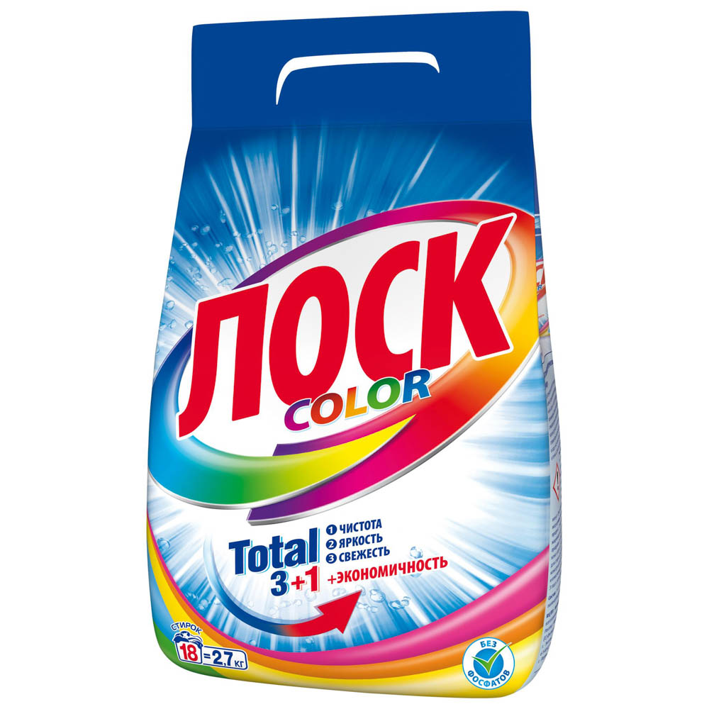 Стиральный порошок ЛОСК Автомат Интенсив Колор, 2,7 кг, арт.№ 958-088