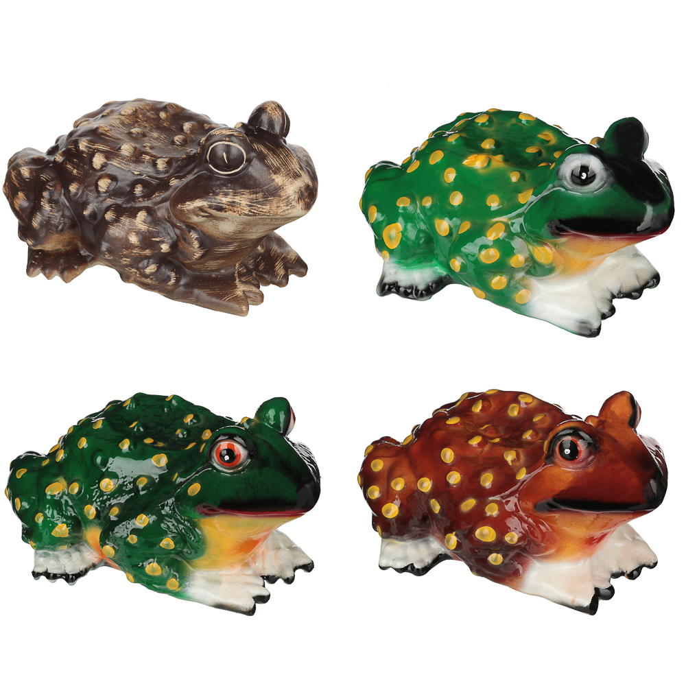 Фигура Жаба, керамика, 28x22x17см, 4 вида, арт.№ 162-212