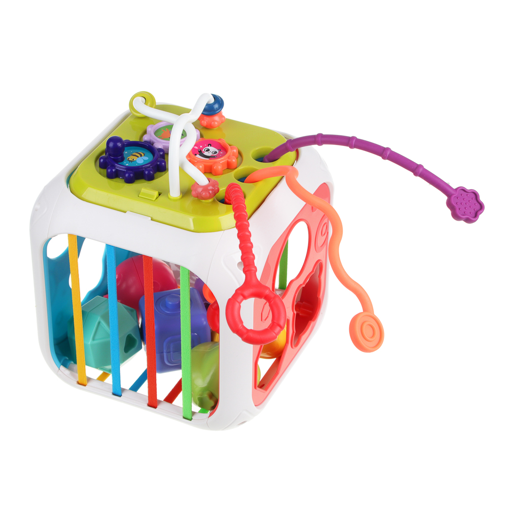 ИГРОЛЕНД Игрушка развивающая "Мультикуб, 7 в 1, ABS, 14,8х14,8см, арт.№ 270-021