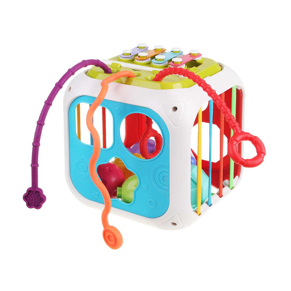 ИГРОЛЕНД Игрушка развивающая "Мультикуб, 7 в 1, ABS, 14,8х14,8см, арт.№ 270-021