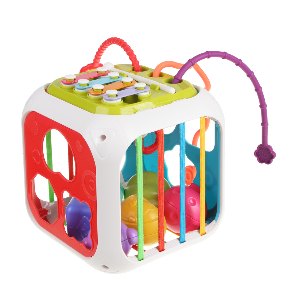 ИГРОЛЕНД Игрушка развивающая "Мультикуб, 7 в 1, ABS, 14,8х14,8см, арт.№ 270-021