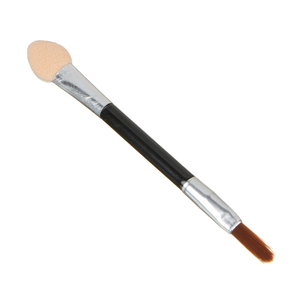 Аппликатор двухсторонний со спонжем и кистью 10 шт тм ЮНИLOOK , пластик, латекс, ворс нейлон, 7,5см, арт.№ 357-205