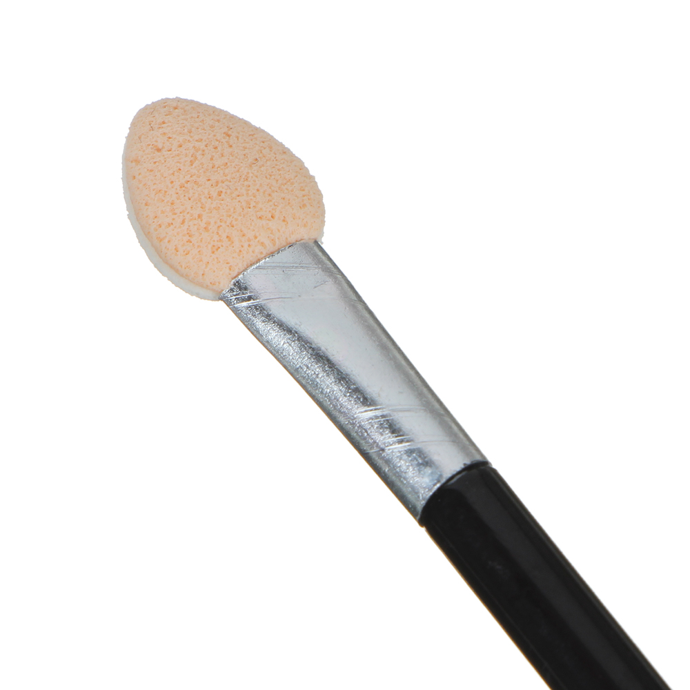 Аппликатор двухсторонний со спонжем и кистью 10 шт тм ЮНИLOOK , пластик, латекс, ворс нейлон, 7,5см, арт.№ 357-205