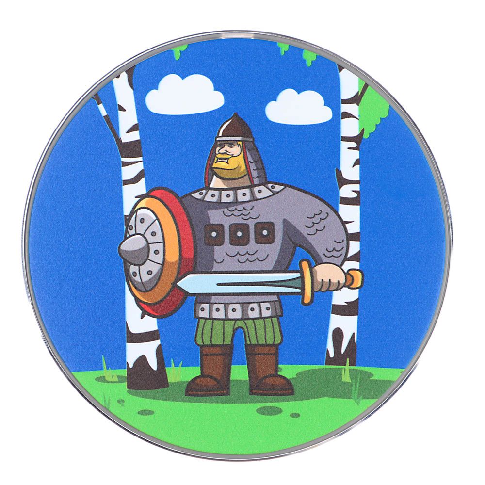 BY Беспроводное зарядное устройство Qi Герои, LED подсветка, 10W, D10см, Добрыня, арт.№ 916-301