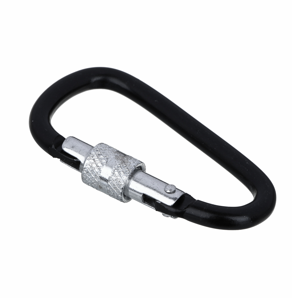 Карабин туристический с винтовым фиксатором тм BY Русские Супергерои, 7,7 см, алюминий, арт.№ 118-188