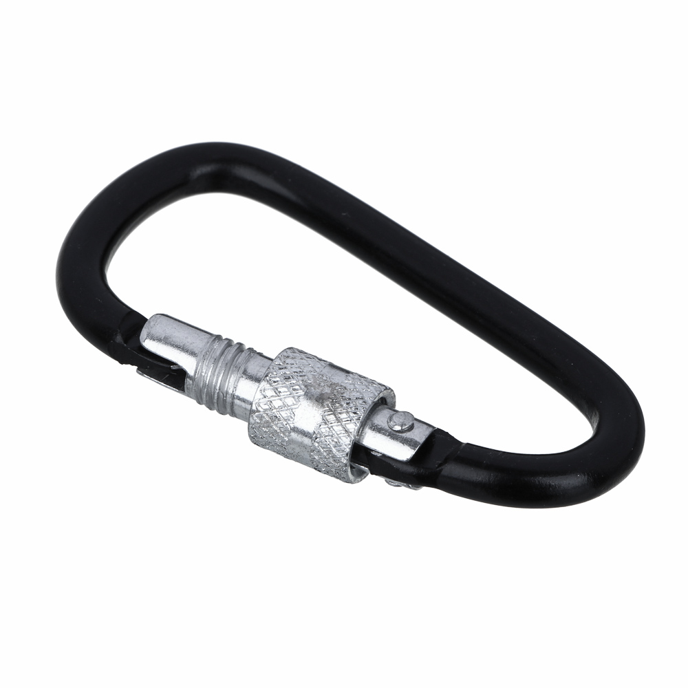 Карабин туристический с винтовым фиксатором тм BY Русские Супергерои, 7,7 см, алюминий, арт.№ 118-188