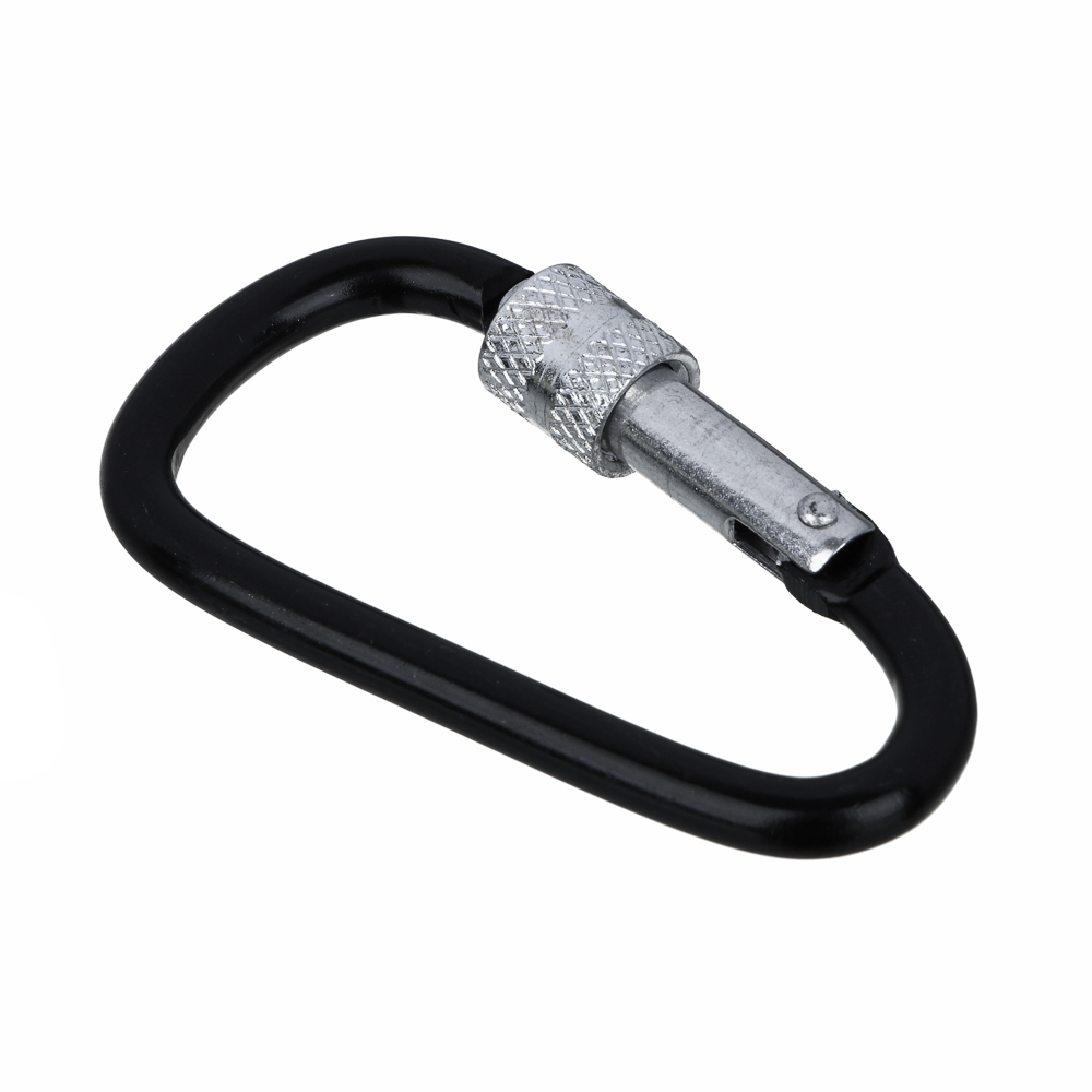 Карабин туристический с винтовым фиксатором тм BY Русские Супергерои, 7,7 см, алюминий, арт.№ 118-188