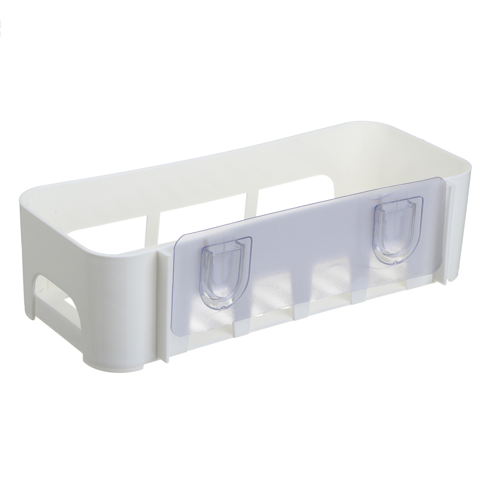 VETTA Classic Полка настенная прямоугольная (глубокая), пластик, 26x10,5x6,5 см, молочный, арт.№ 478-300