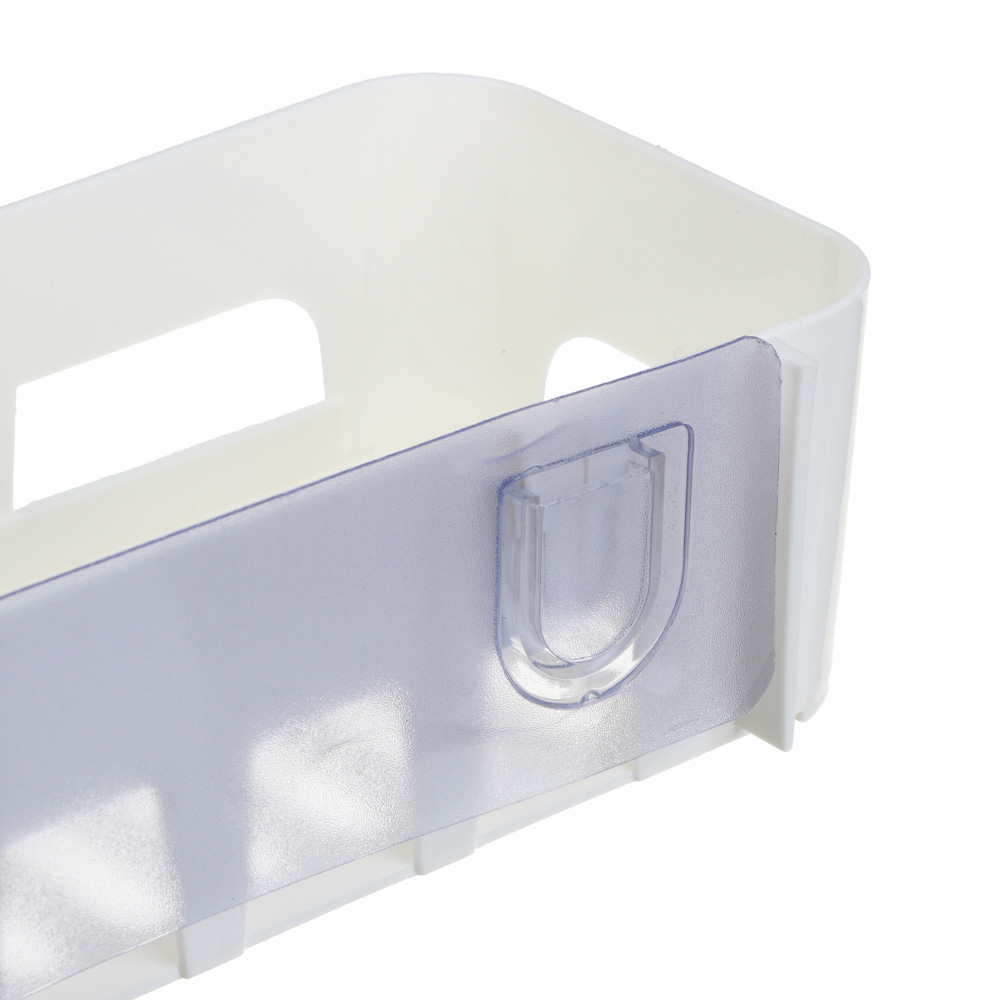 VETTA Classic Полка настенная прямоугольная (глубокая), пластик, 26x10,5x6,5 см, молочный, арт.№ 478-300