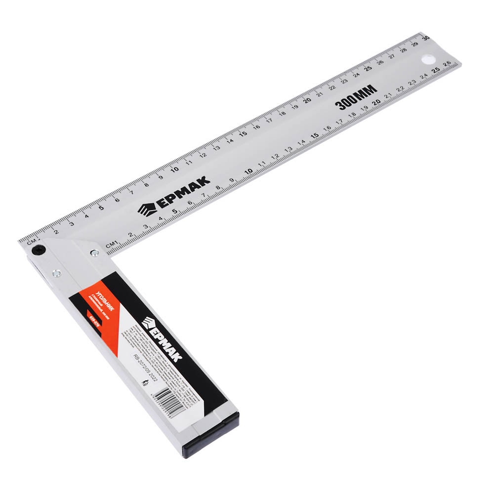 ЕРМАК Угольник столярный алюминиевый 300мм, арт.№ 659-070