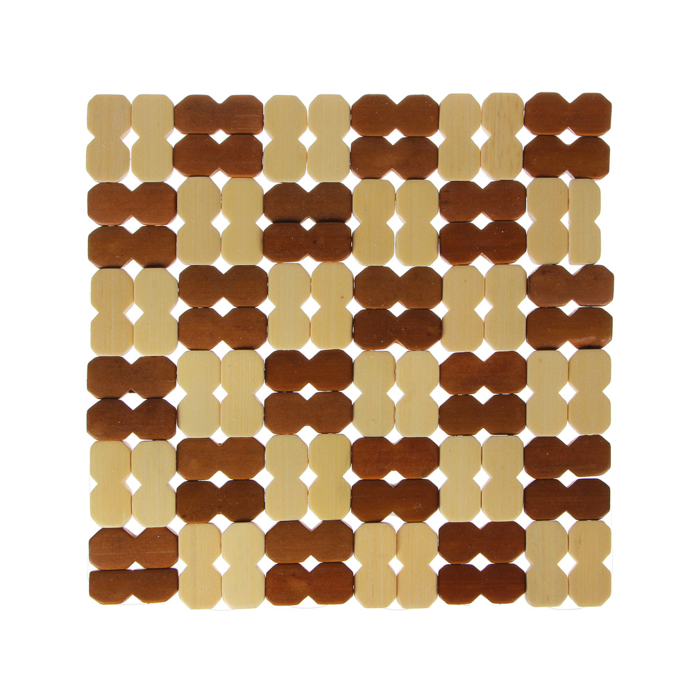 Подставка под горячее "Клетка",  19x19,5см, бамбук, арт.№ 888-028