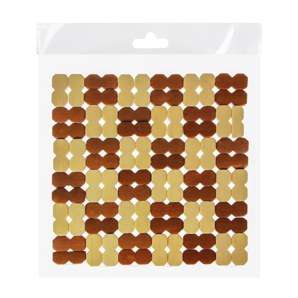 Подставка под горячее "Клетка",  19x19,5см, бамбук, арт.№ 888-028