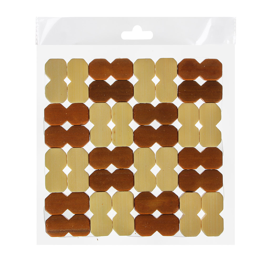 Подставка под горячее  "Клетка",  13x13см, бамбук, арт.№ 888-010