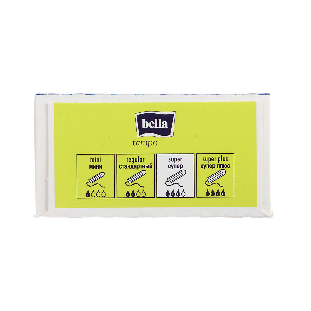 Тампоны женские гигиенические Bella tampo super, 3 капли, 8шт, арт.№ 943-012