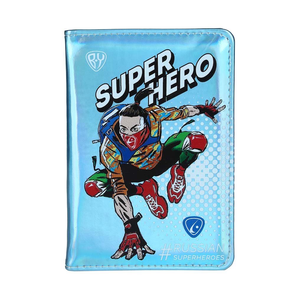 BY Обложка для паспорта, ПУ, 14х9,7см, 6 дизайнов, ОД22-2, арт.№ 334-113