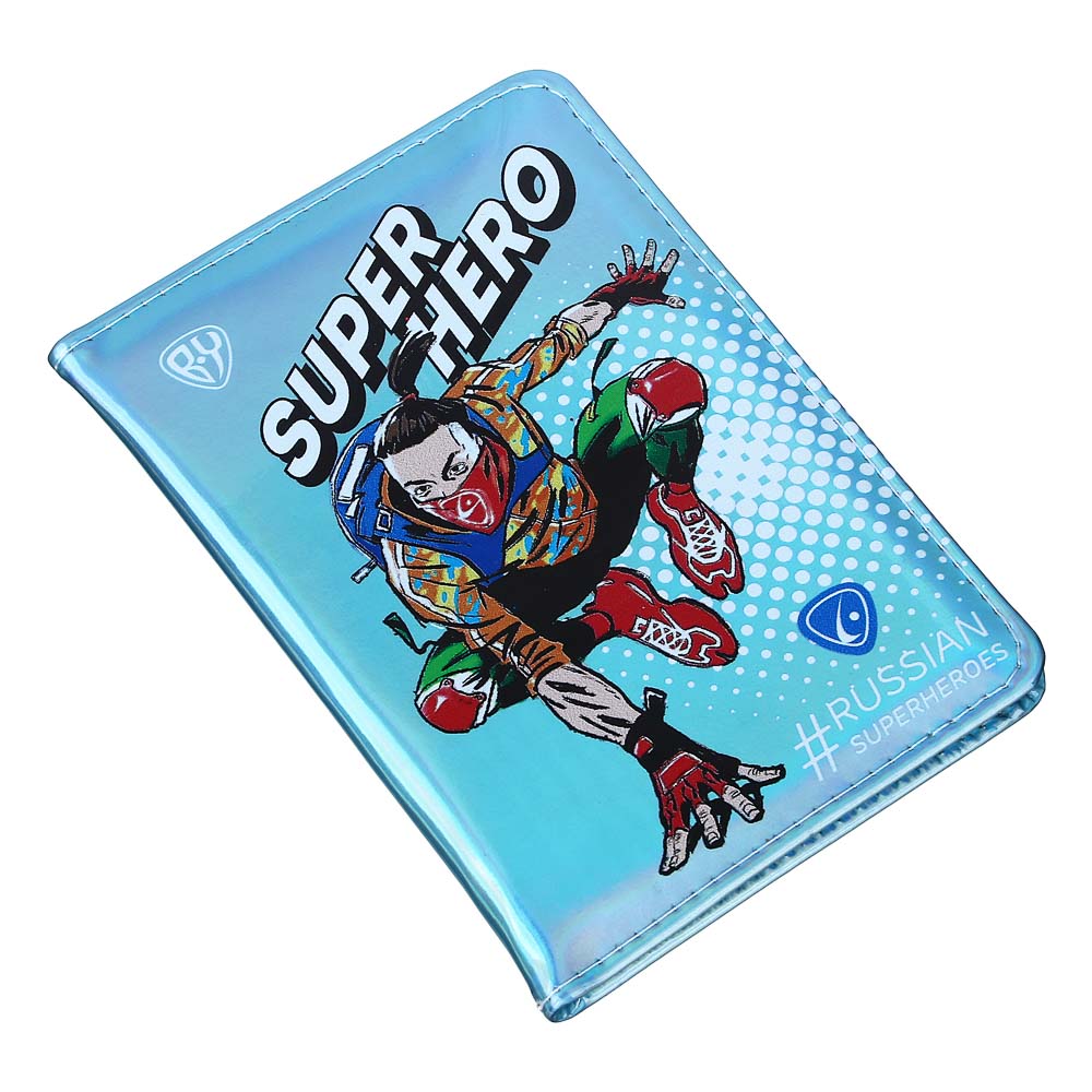 BY Обложка для паспорта, ПУ, 14х9,7см, 6 дизайнов, ОД22-2, арт.№ 334-113