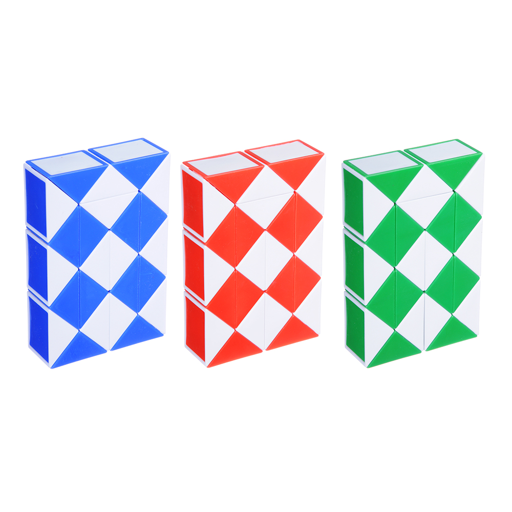 ИГРОЛЕНД Головоломка "Мир квадратов. Змейка лайт", PP, 10х6,7х2,4см, 4 цвета, арт.№ 214-011